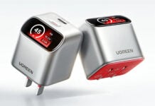 Ugreen launches new portable GaN charger with angled display and accented red base Ugreen 45W USB-C GaN charger launch specs price