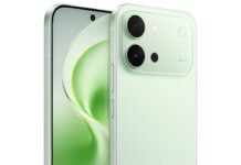 Vivo S70 tipped to launch in November with an attachable telephoto extender Light green Vivo S60 smartphone shown from the front and back angles.