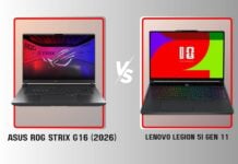 Asus ROG vs Lenovo Legion: Best Gaming Laptops Under $1,800 in the US Asus ROG Strix G16 (2026) vs Lenovo legion 5i Gen 11