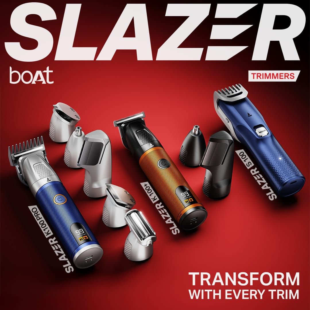 Boat launches Slazer K100+ and K100 Pro trimmers with ceramic blades and waterproof design