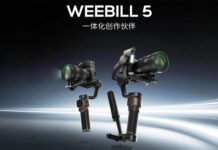 WEEBILL 5 camera gimbal announced with 3kg payload support, built-in carrying handle, and AI tracking