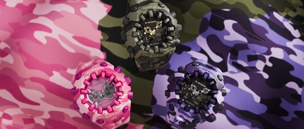 Casio Color Camo watches