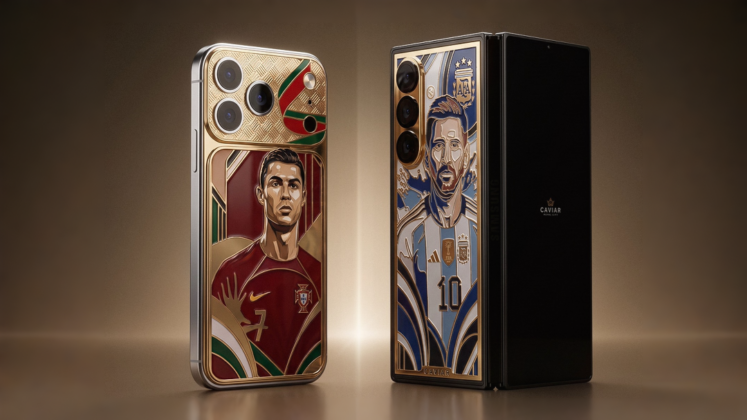 Caviar launches limited-edition Messi and Ronaldo phones with 24K gold
