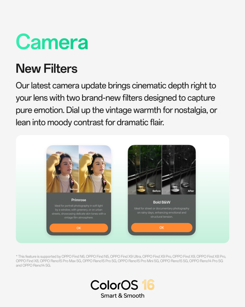 ColorOS 16 July update