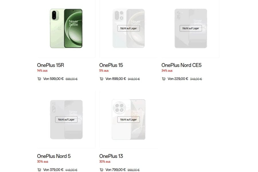 OnePlus german store availability