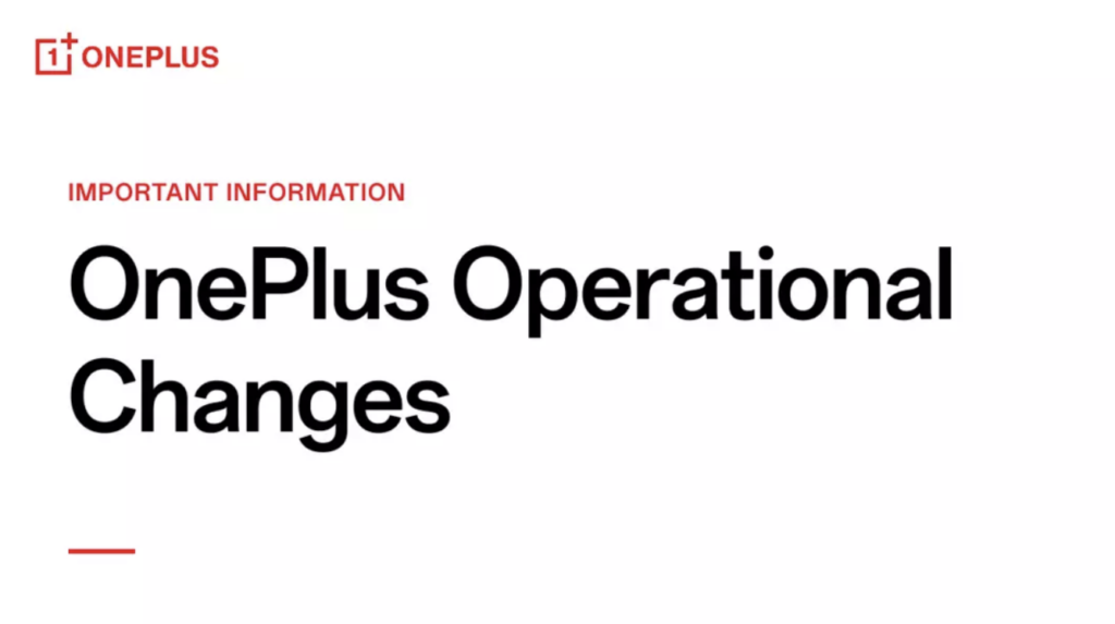 OnePlus operational changes