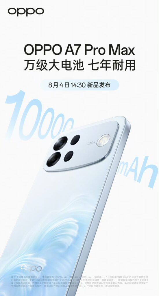 Oppo A7 Pro Max launch date