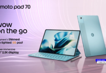 Moto Pad 70 Flipkart microsite confirms 12.1-inch 2.5K display, Moto Pen, 5G connectivity