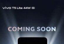 Vivo T5 Lite 44W teaser released, launch imminent Vivo T5 Lite 44W coming soon