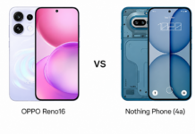 OPPO Reno16 vs Nothing Phone (4a): Full Comparison of Specs, Cameras & Battery Oppo vs Nothing