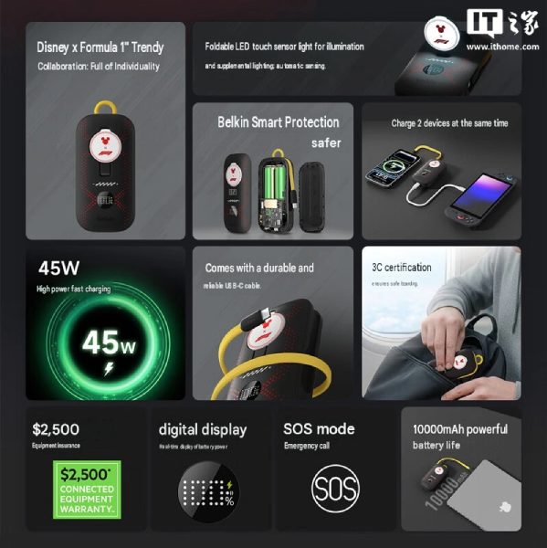 Belkin 45W charger specs