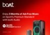 Your next Boat earbuds could come with a Spotify Premium subscription Boat Spotify