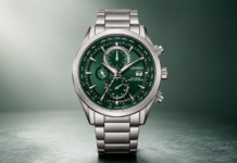 Citizen launches new Eco-Drive watch with green dial & radio-controlled timekeeping Citizen AT8260-85X watch