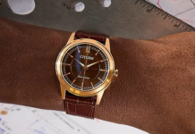 Citizen launches stylish new Eco-Drive Rolan watch with a vintage-inspired brown dial Citizen Rolan AW2113-16X watch