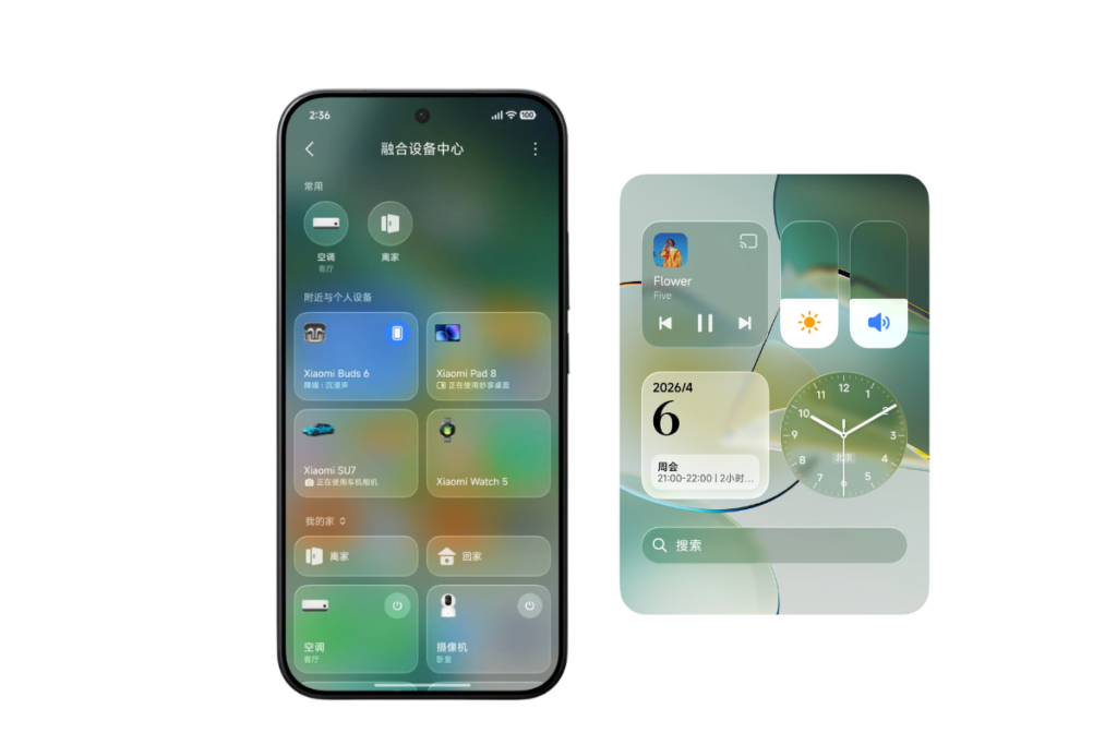 HyperOS 4 Liquid Glass UI (Soft Light Glass)