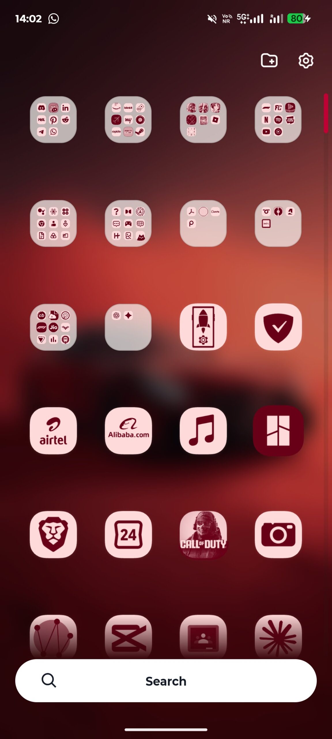 Motorola Android 17 beta - App drawer