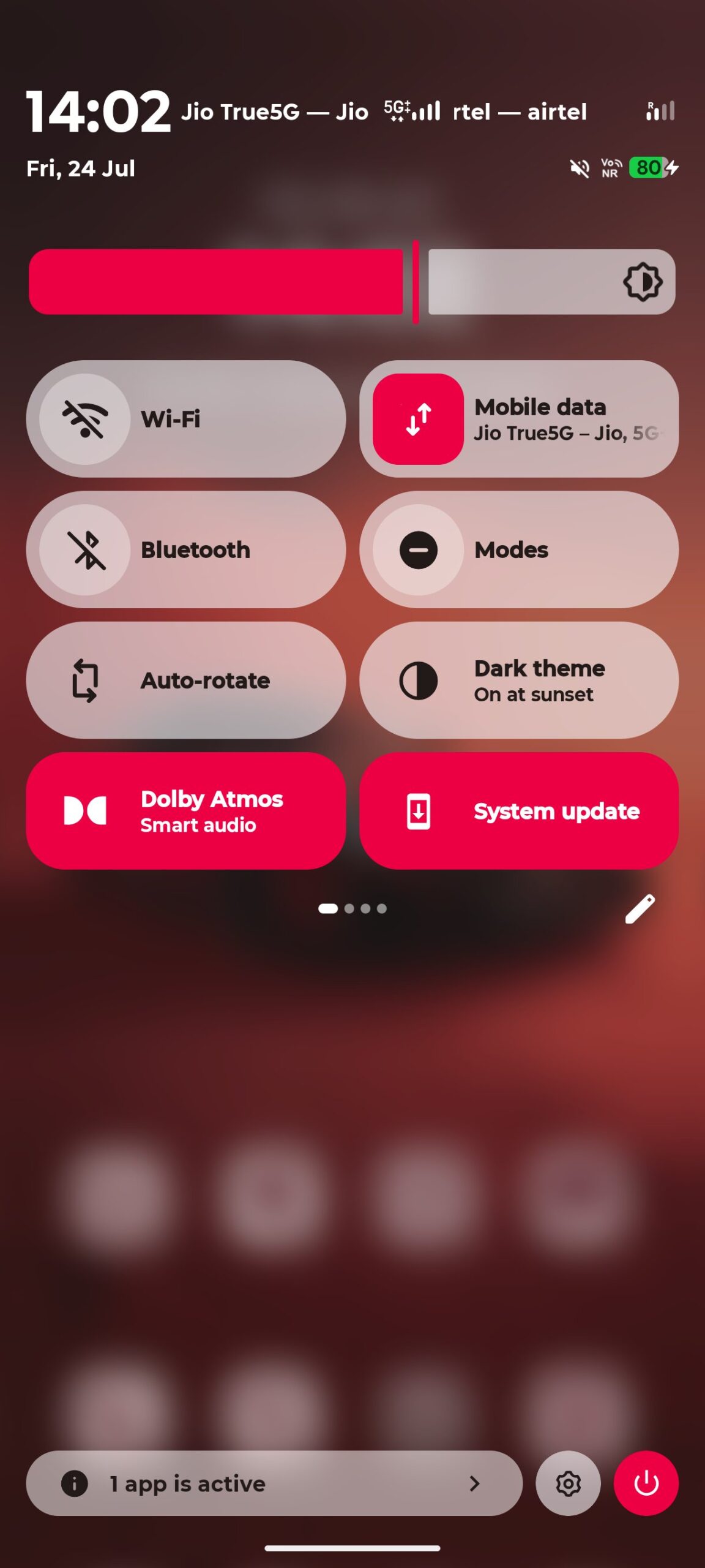 Motorola Android 17 beta - Quick Settings