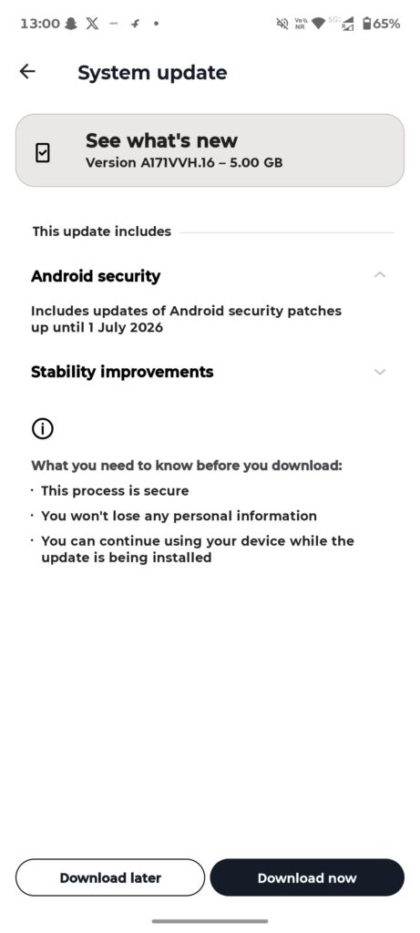 Motorola Edge 60 Pro Android 17 beta update