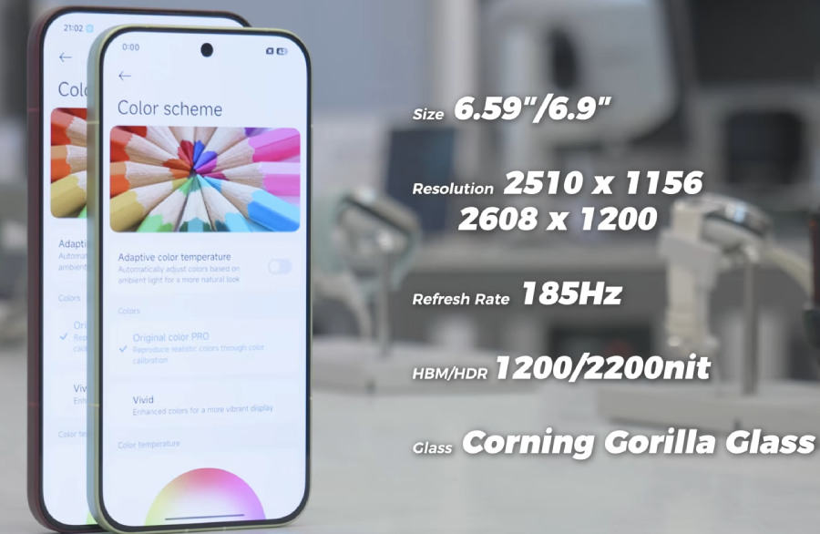 Redmi K100 Pro and K100 Pro Max Display