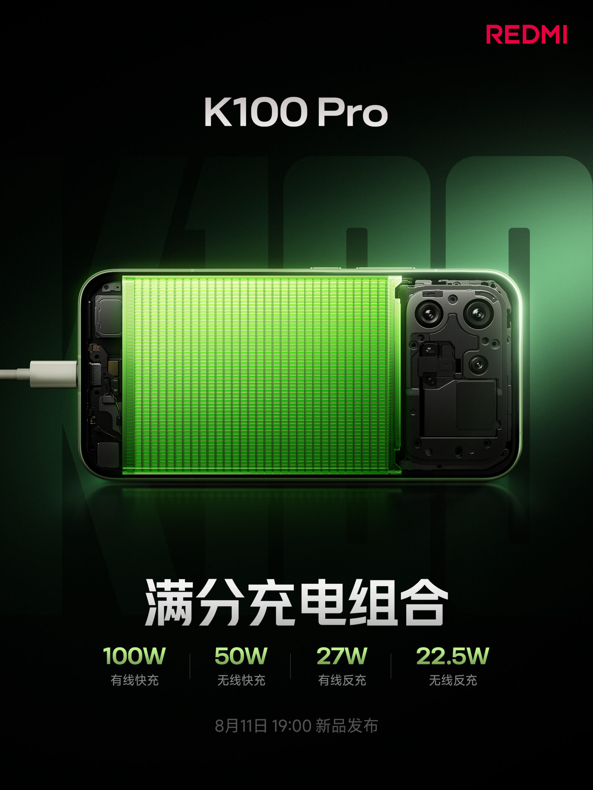 Redmi K100 Pro charging