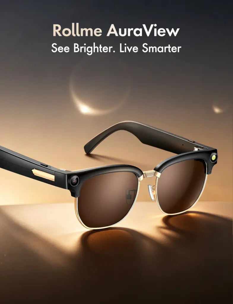 Rollme View Series AI Smart Glasses