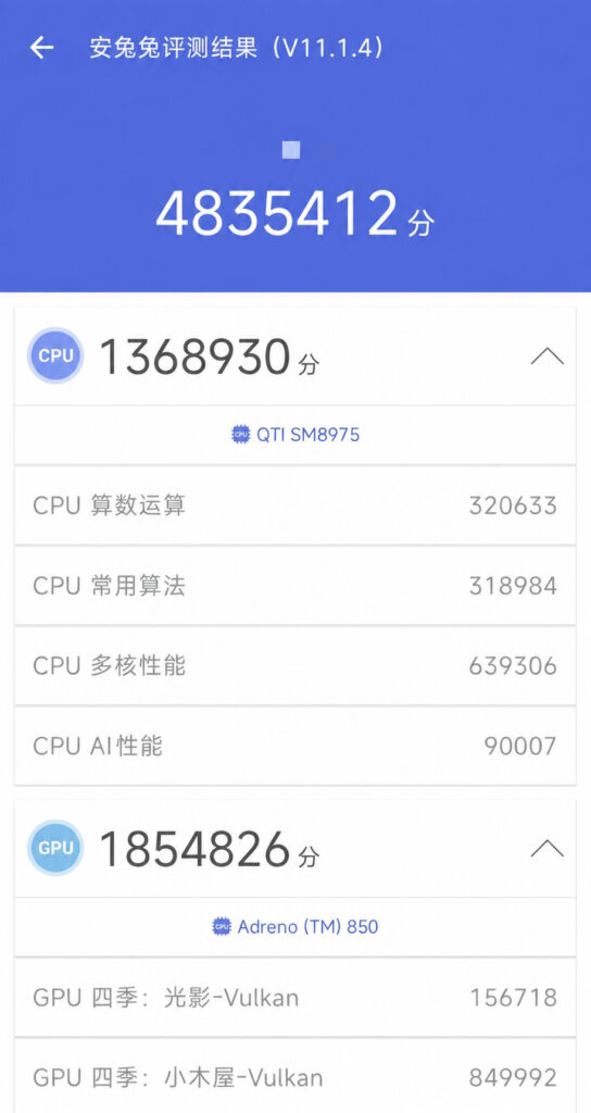 Snapdragon 8 Elite Gen 6 Pro AnTuTu listing