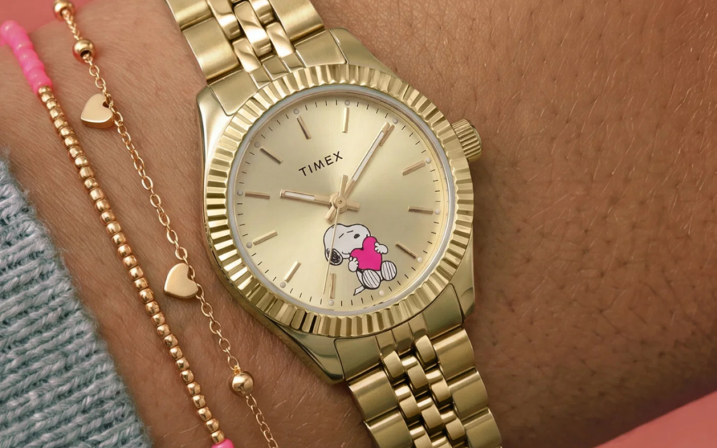 Timex Peanuts x Timex Legacy Mini Heart watch