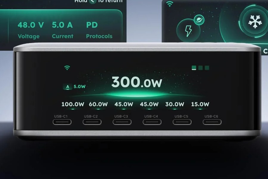 Ugreen 300W Nexode Dekstop Charger Front Design