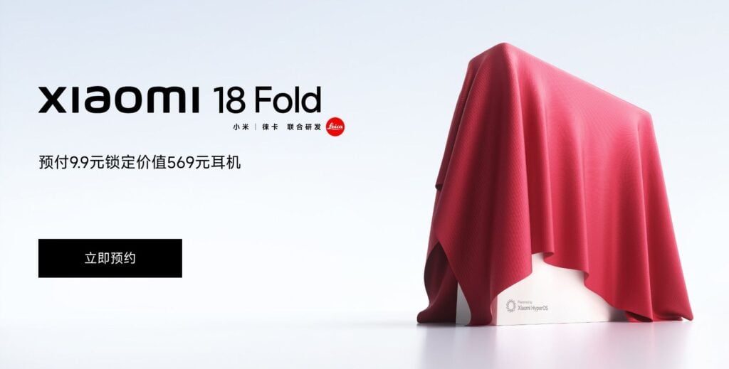 XIaomi 18 Fold preorders