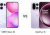 OPPO Reno 16 vs OnePlus 15: Camera, Battery, Performance Compared oppo vs oneplus