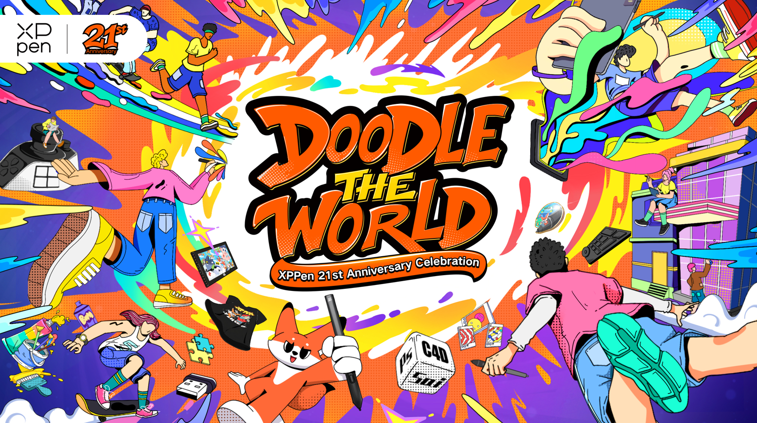 XPPen Celebrates 21st Anniversary With “DOODLE THE WORLD” Global Campaign