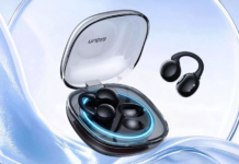 Nubia LiveClip 2 launches with clip-on design, 11mm drivers, 6.5h/30h battery life, and RGB lighting on case Nubia LiveClip 2 earbuds with a transparent charging case featuring glowing blue RGB lighting.