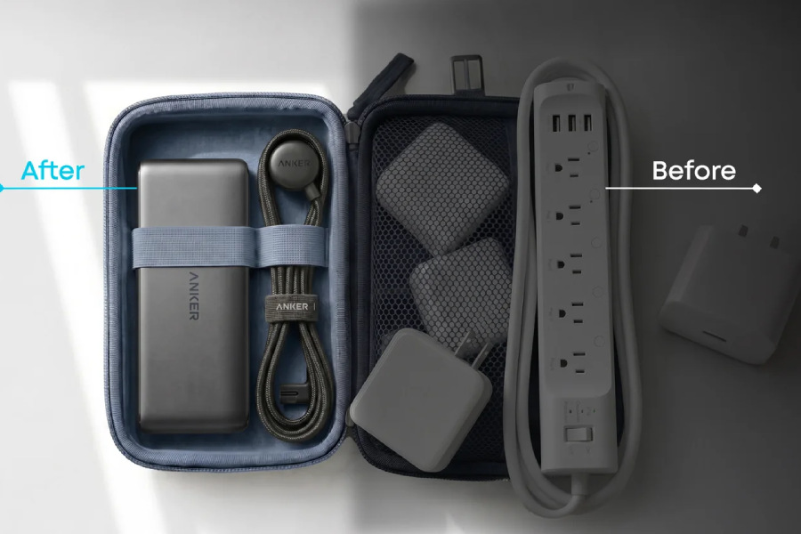 Anker 150W Travel Charging Station portability