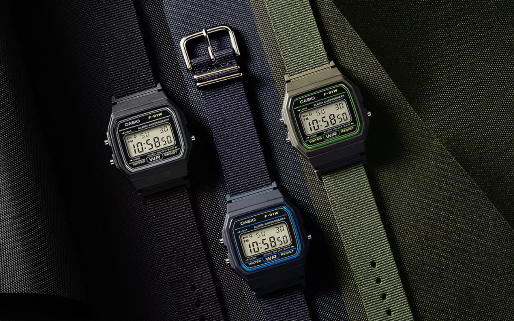 Casio F-91WF watches