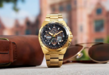 Citizen launches stunning limited-edition Promaster Eco-Drive watch with massive gold-tone design Citizen Promaster Skyhawk A-T watch