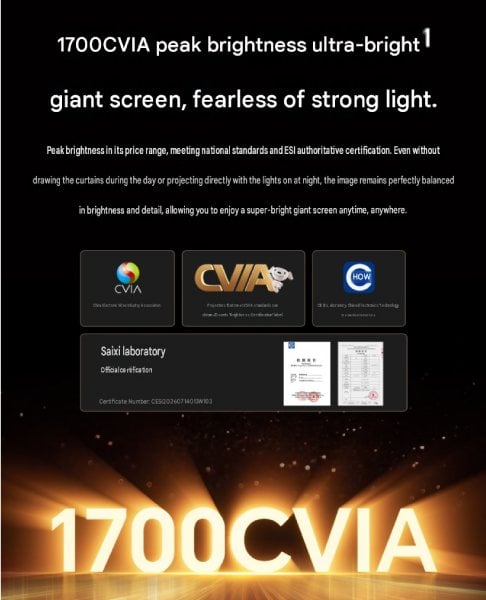 Honor Choice AI Projector Ultra Brightness