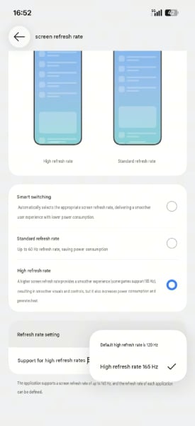OnePlus 16 Display Setting