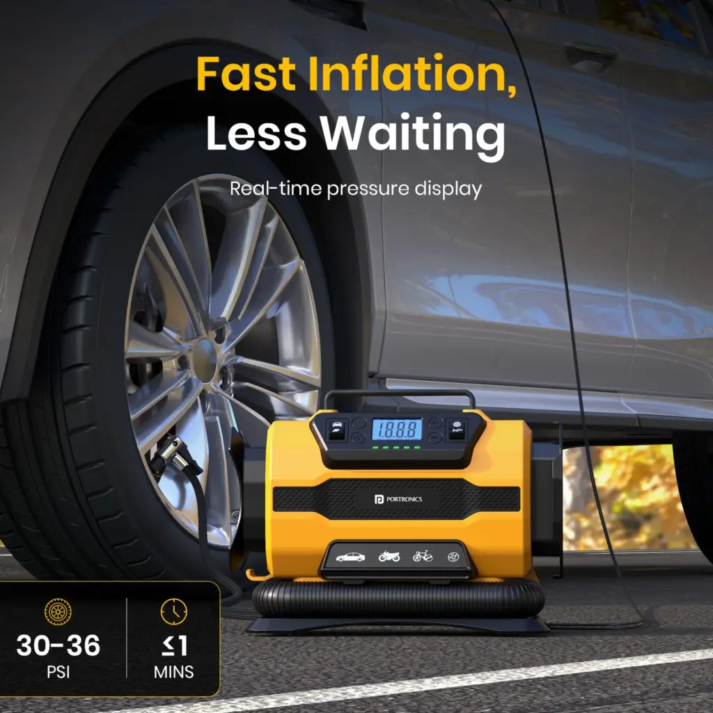 Portronics Vayu Hybrid Tyre Inflator