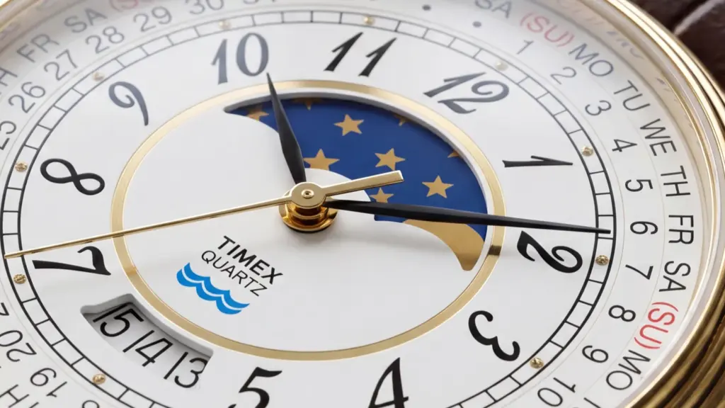 Timex 1990 Moon Phase and Calendar Dial Reissue