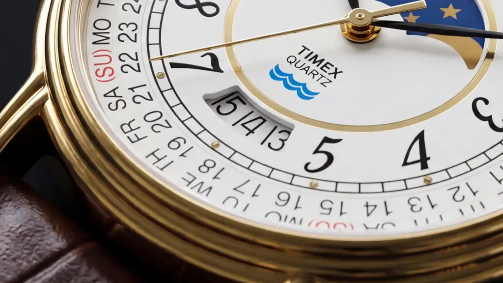 Timex 1990 Moon Phase and Calendar Dial Reissue