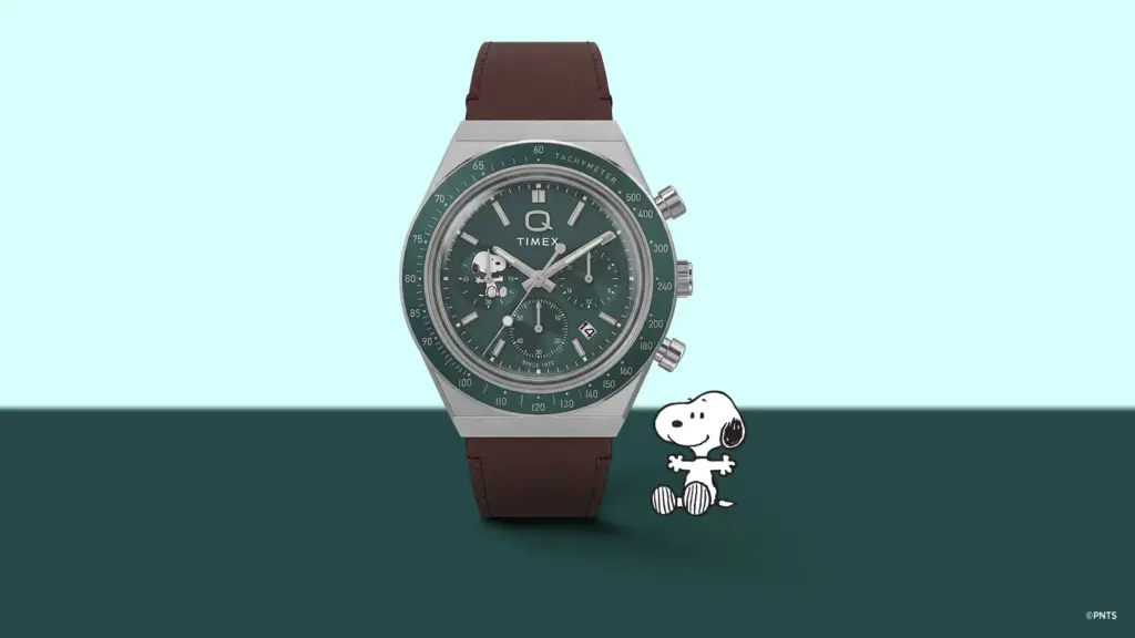 Timex Snoopy-themed retro chronographs