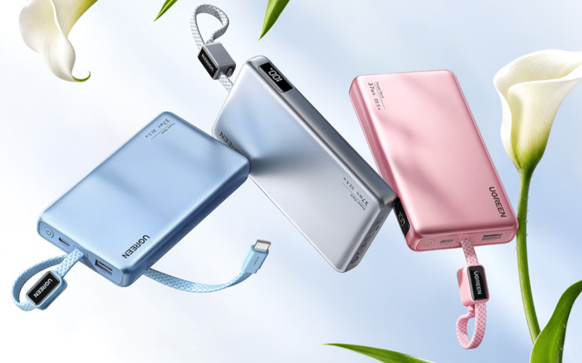 Ugreen launches new 10000mAh 22.5W power bank with built-in cable & strict 2026 safety standards