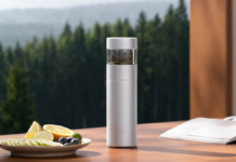 Xiaomi launches clever titanium thermos that brews tea by flipping upside down Xiaomi Mijia Titanium Thermos Cup Tea-Water Separation Edition
