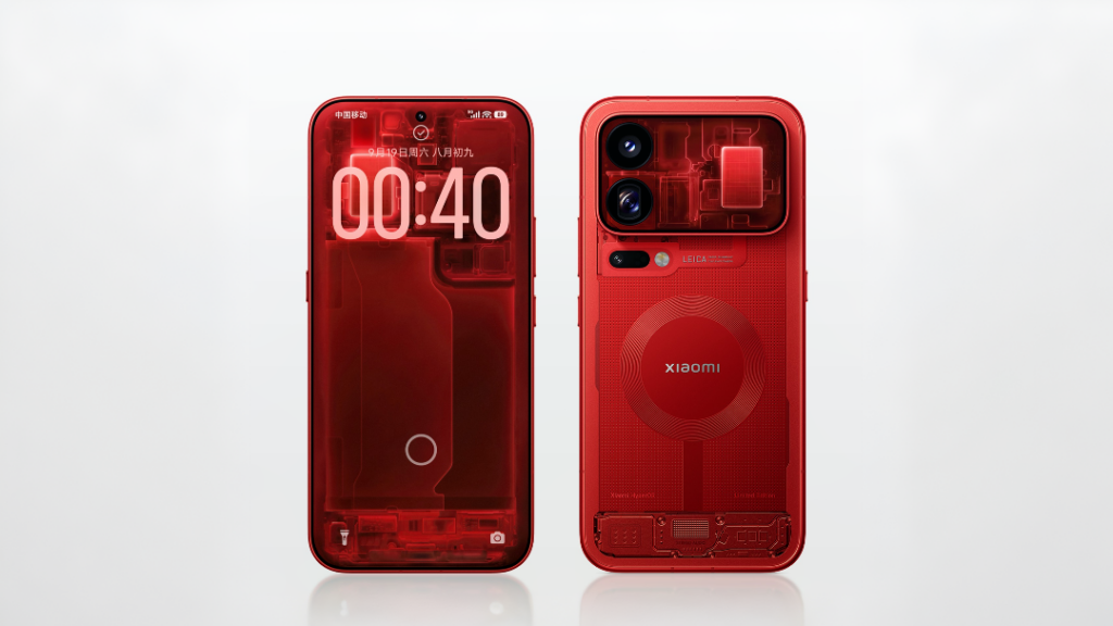 Xiaomi red Transparent Special Edition