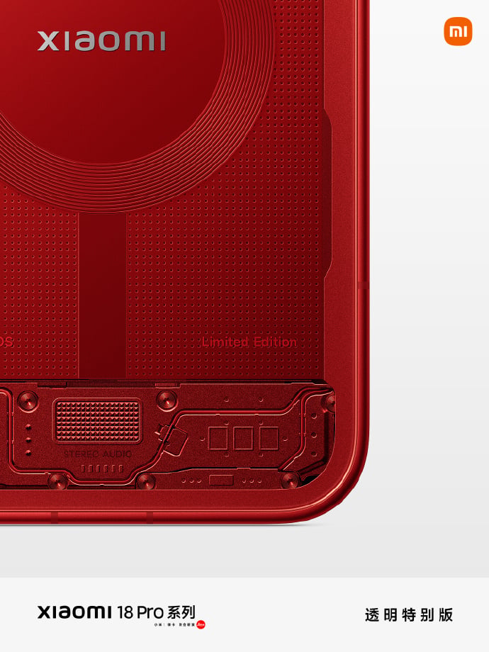 Xiaomi red Transparent Special Edition