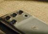 Best Motorola phones in 2026 The back of a green Motorola Signature 27 smartphone showing its camera array.