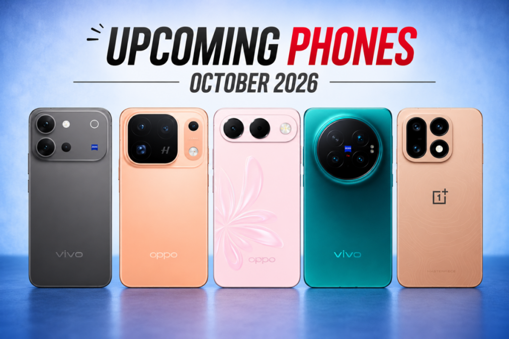upcoming smartphones in October 2026
