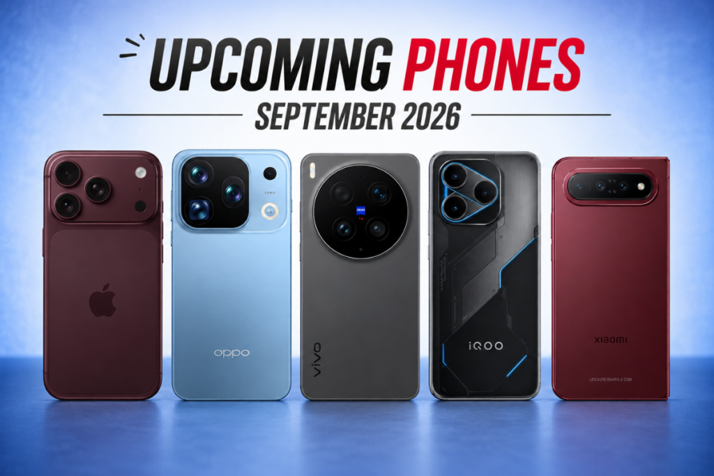 upcoming smartphones in September 2026