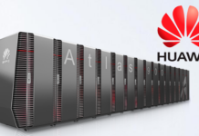 Huawei’s AI chips have overtaken Nvidia’s sales in China, a meaningful step toward building a homegrown alternative A long, dark-gray Huawei Atlas 900 AI computing cluster with red accents, next to the red Huawei logo.