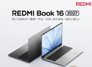 REDMI Book 16 2027 teaser confirms 16-inch numeric keypad